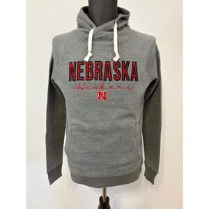 Nebraska Huskers Hoodie Size Small Long Sleeve Gray 0362